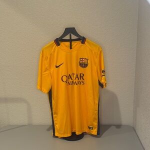 Nike Gold FC Barcelona Soccer Jersey